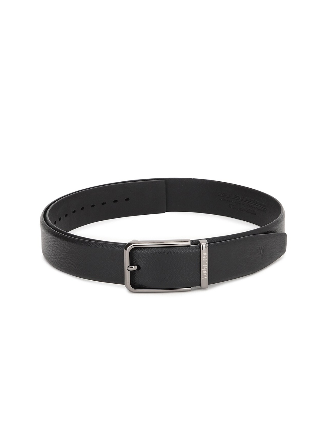 

Van Heusen Men Black Leather Belt
