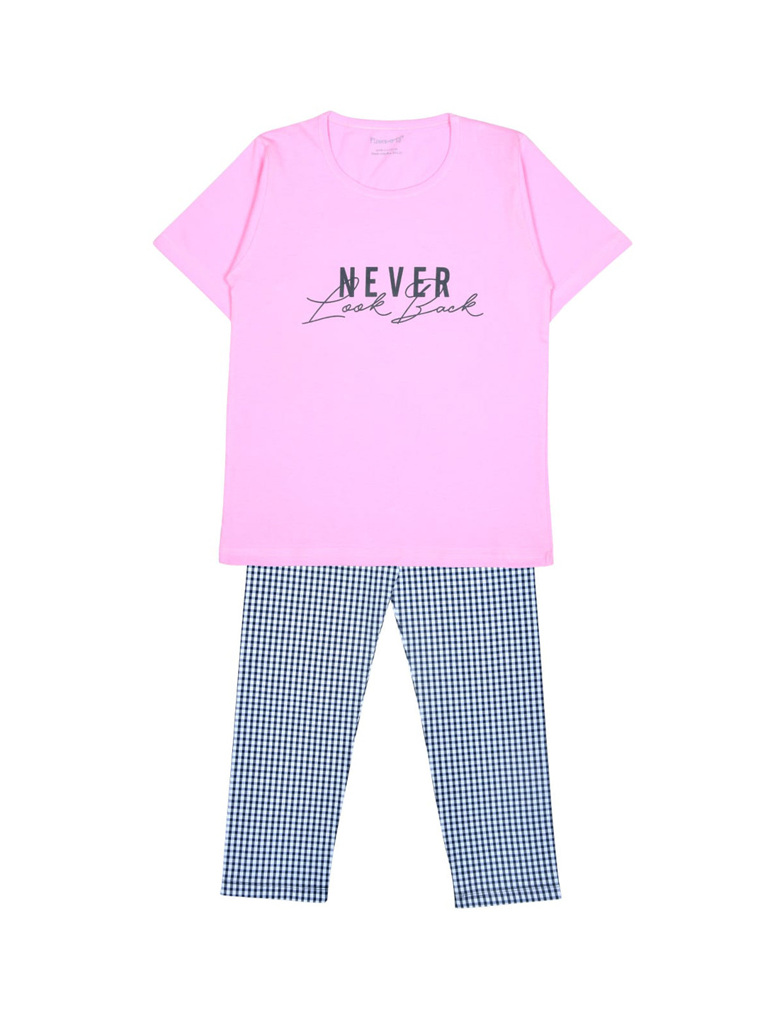 

FUNKRAFTS Kids Pink & Blue Printed Pure Cotton Night suit