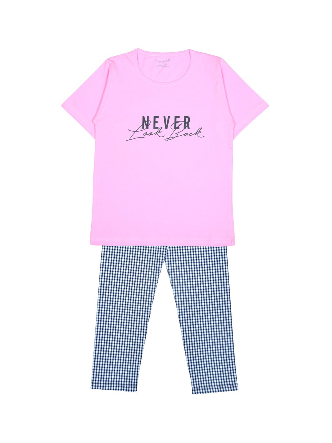 

FUNKRAFTS Unisex Kids Pink & Blue Printed Pure Cotton Night suit