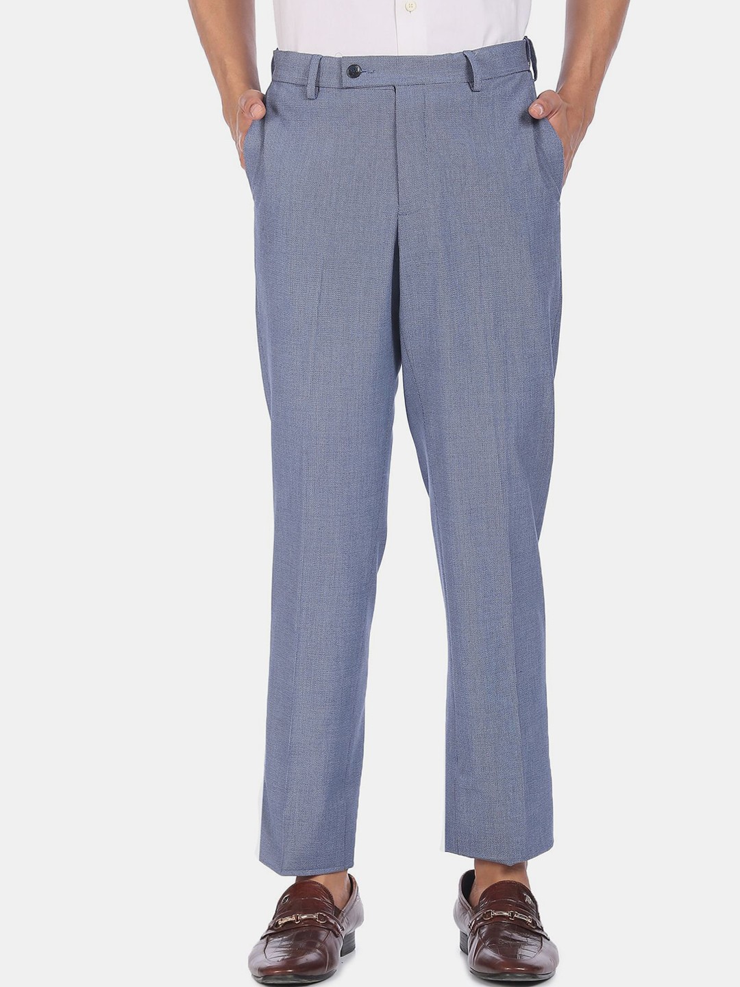 

Arrow Men Blue Regular Fit Trousers
