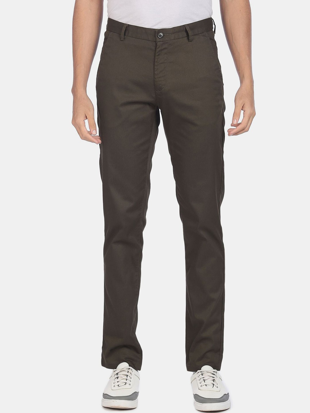 

Arrow Sport Men Brown Regular Fit Chinos Trousers