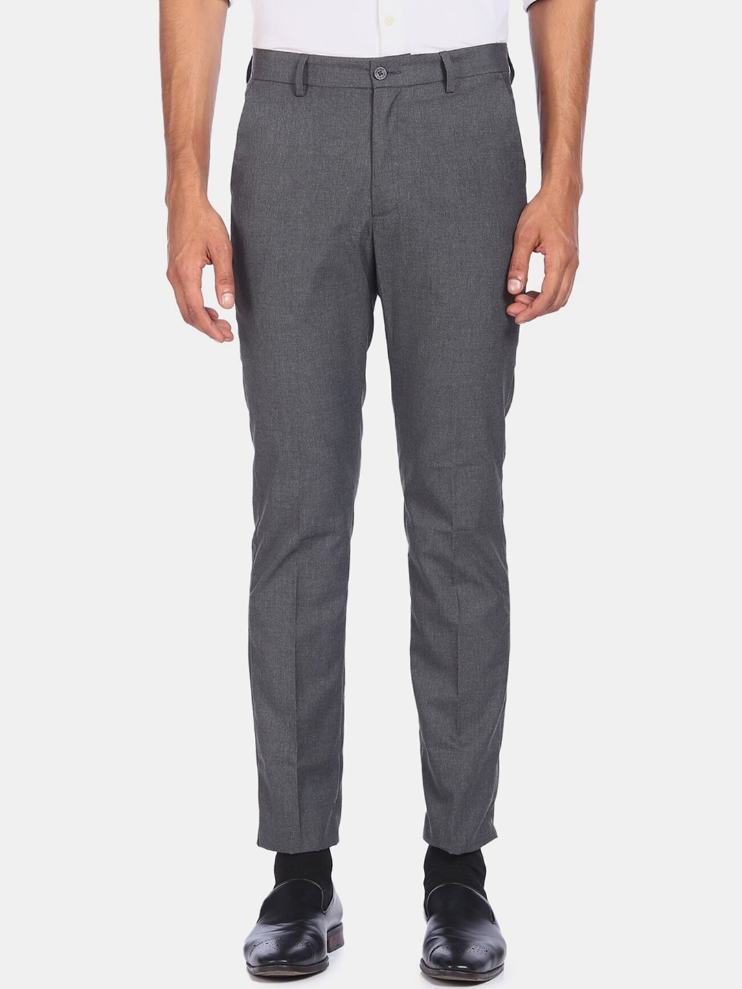

Excalibur Men Grey Regular Fit Trousers