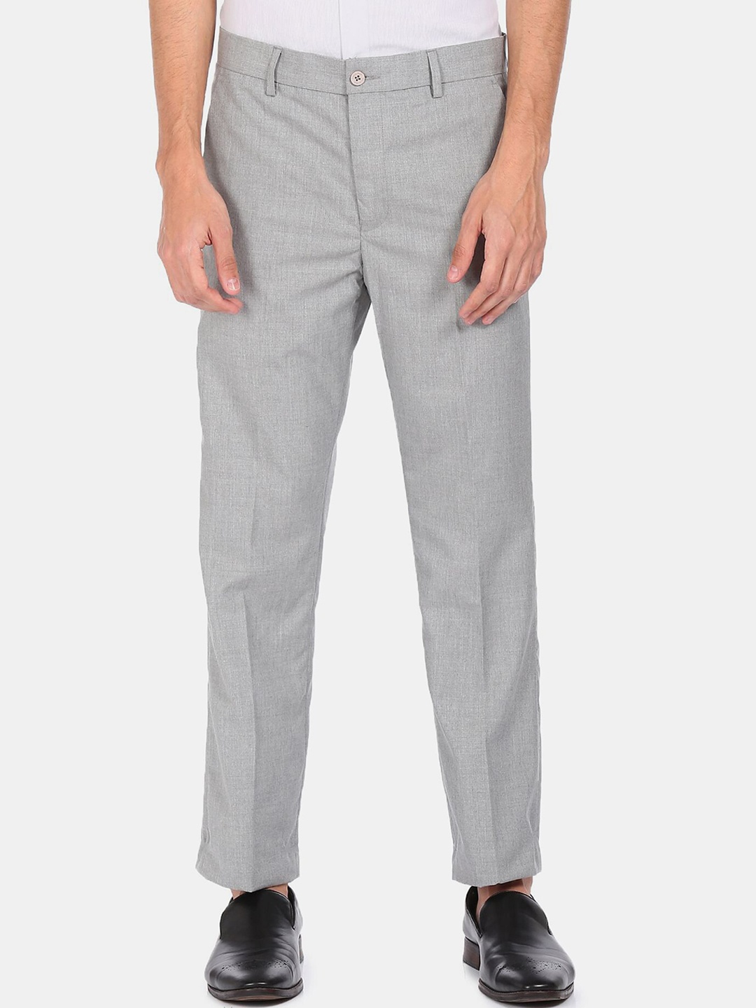 

Excalibur Men Grey Regular Fit Trousers