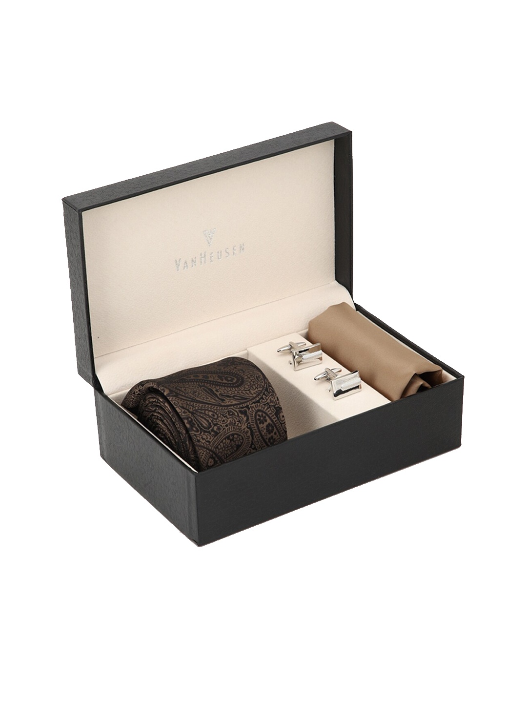 

Van Heusen Men Brown & Beige Accessory Gift Set