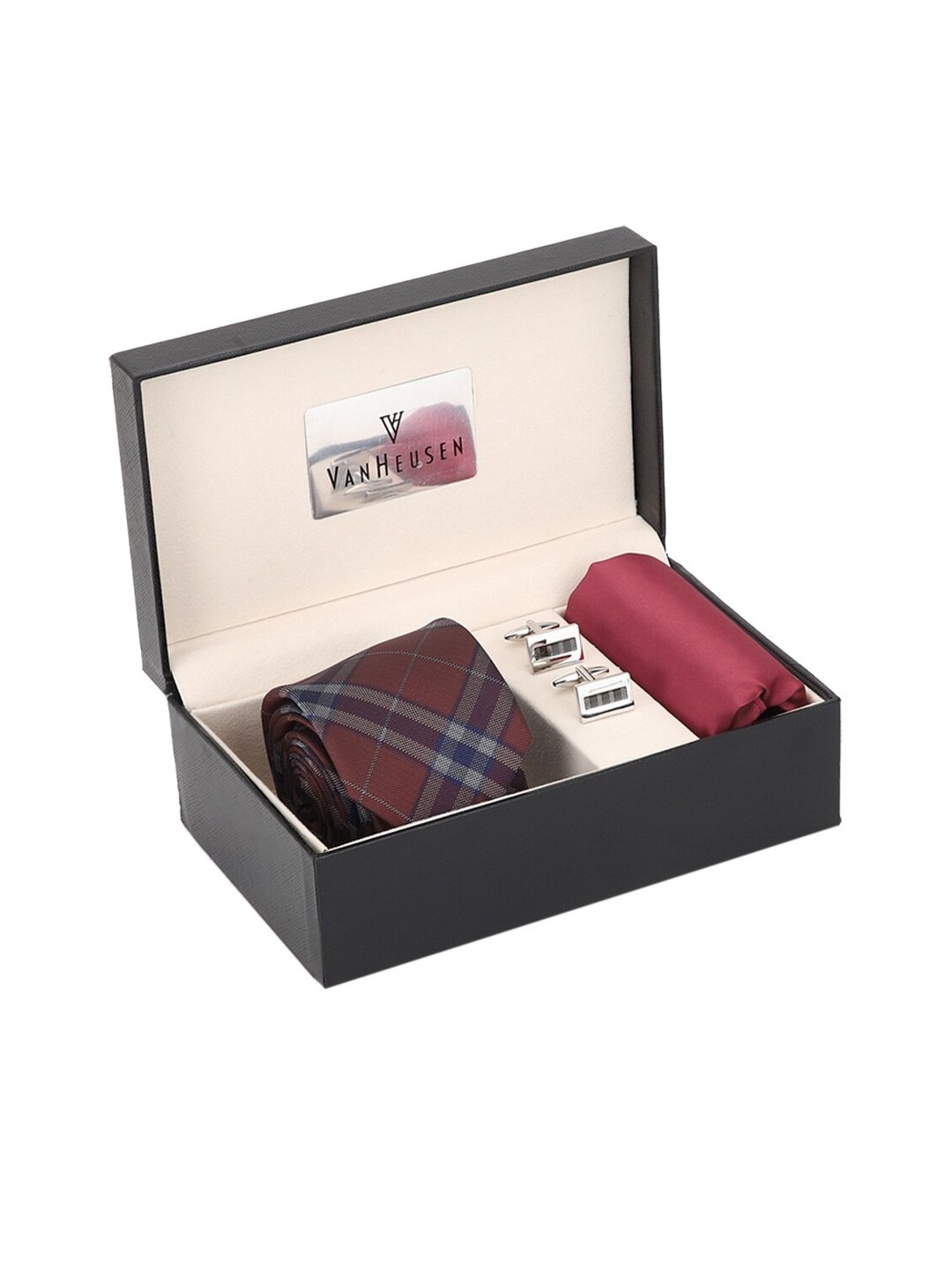 

Van Heusen Men Maroon & Brown Accessory Gift Set