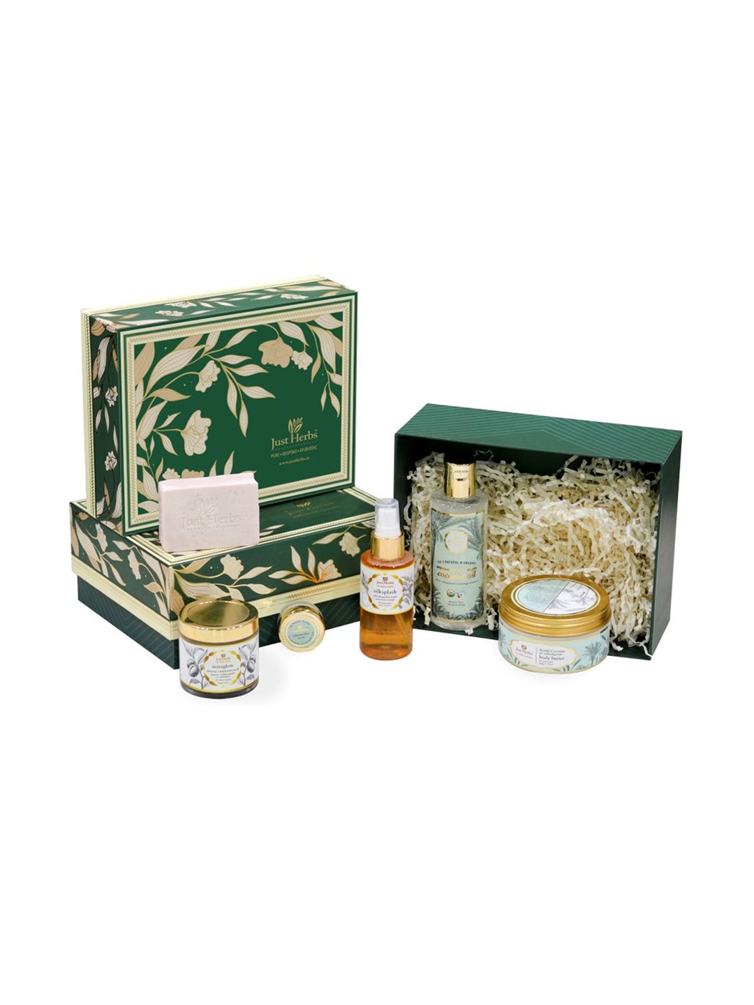 

Just Herbs Ayurvedic Nourishment Winter Care Box, Green