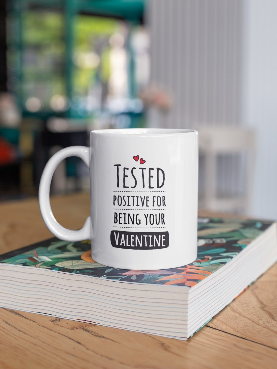 

Oye Happy White Printed Ceramic Glossy Mugs Set of Cups and Mugs