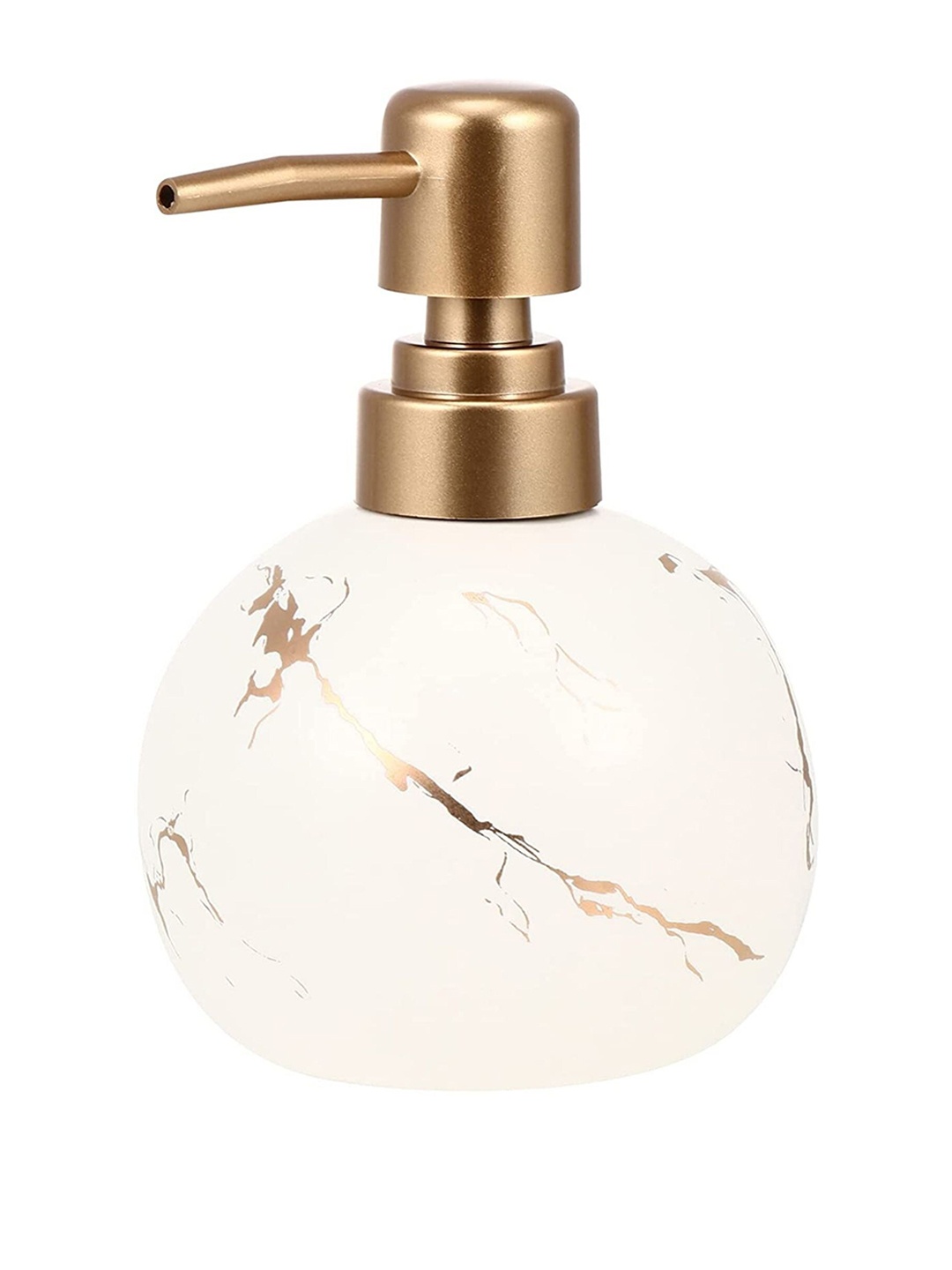 

FabSeasons White Printed Ceramic Soap Dispenser