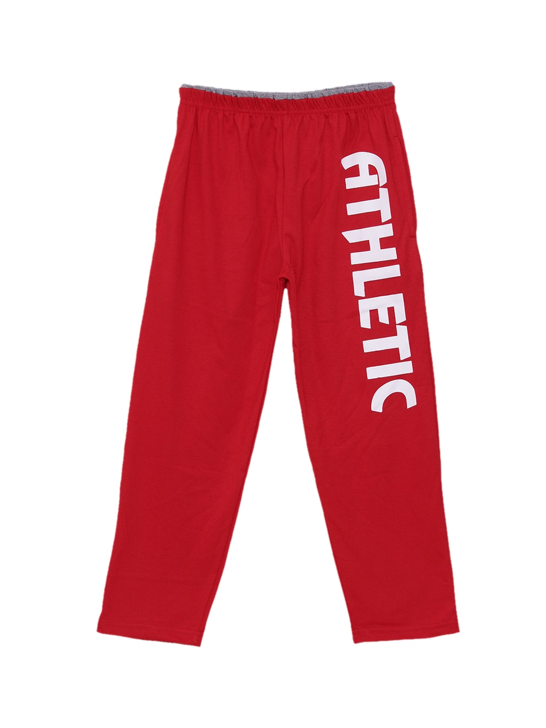 

Fashionable Boys Red Printed Pure Cotton Track Pants