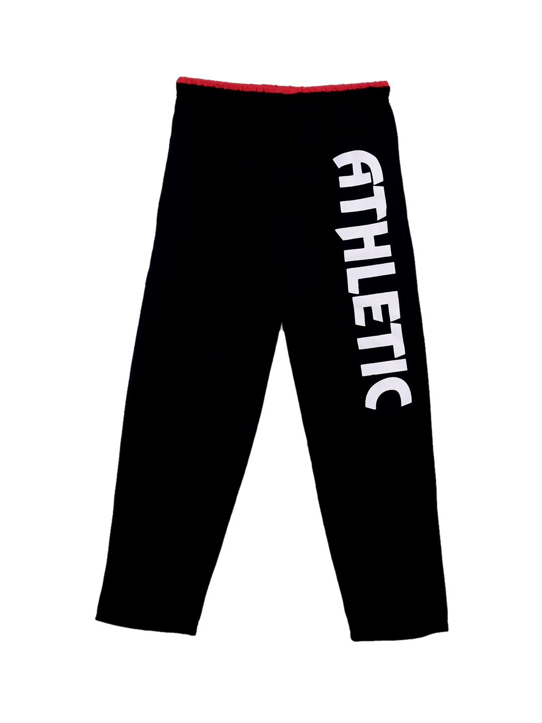 

Fashionable Boys Black & White Printed Pure Cotton Track Pants