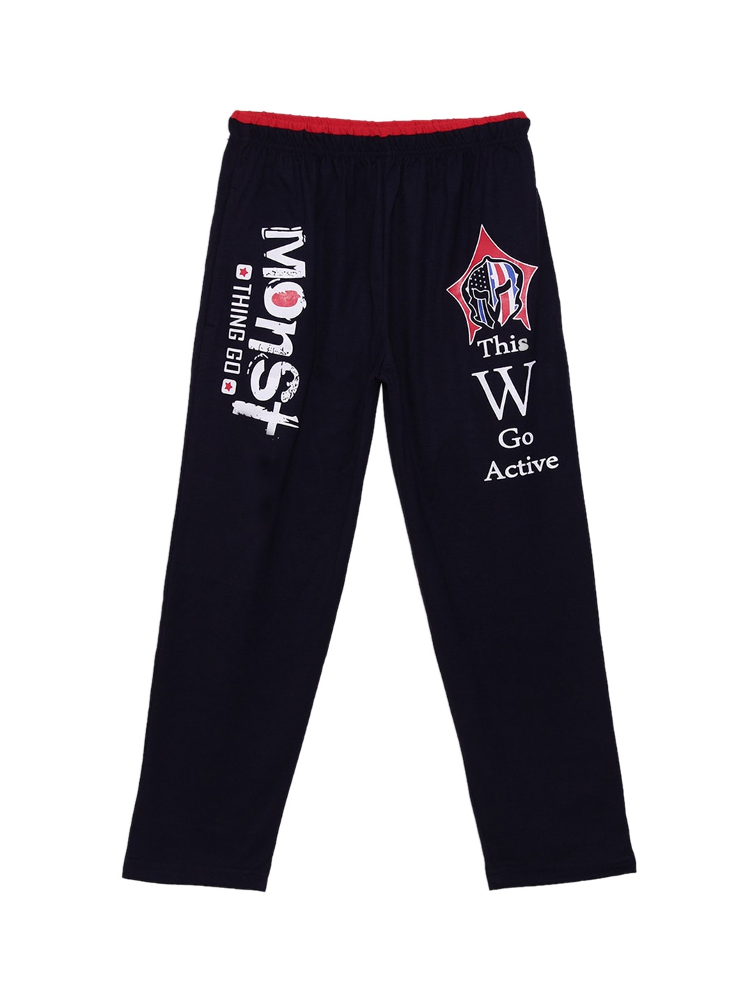 

Fashionable Boys Navy Blue Pure Cotton Track Pants