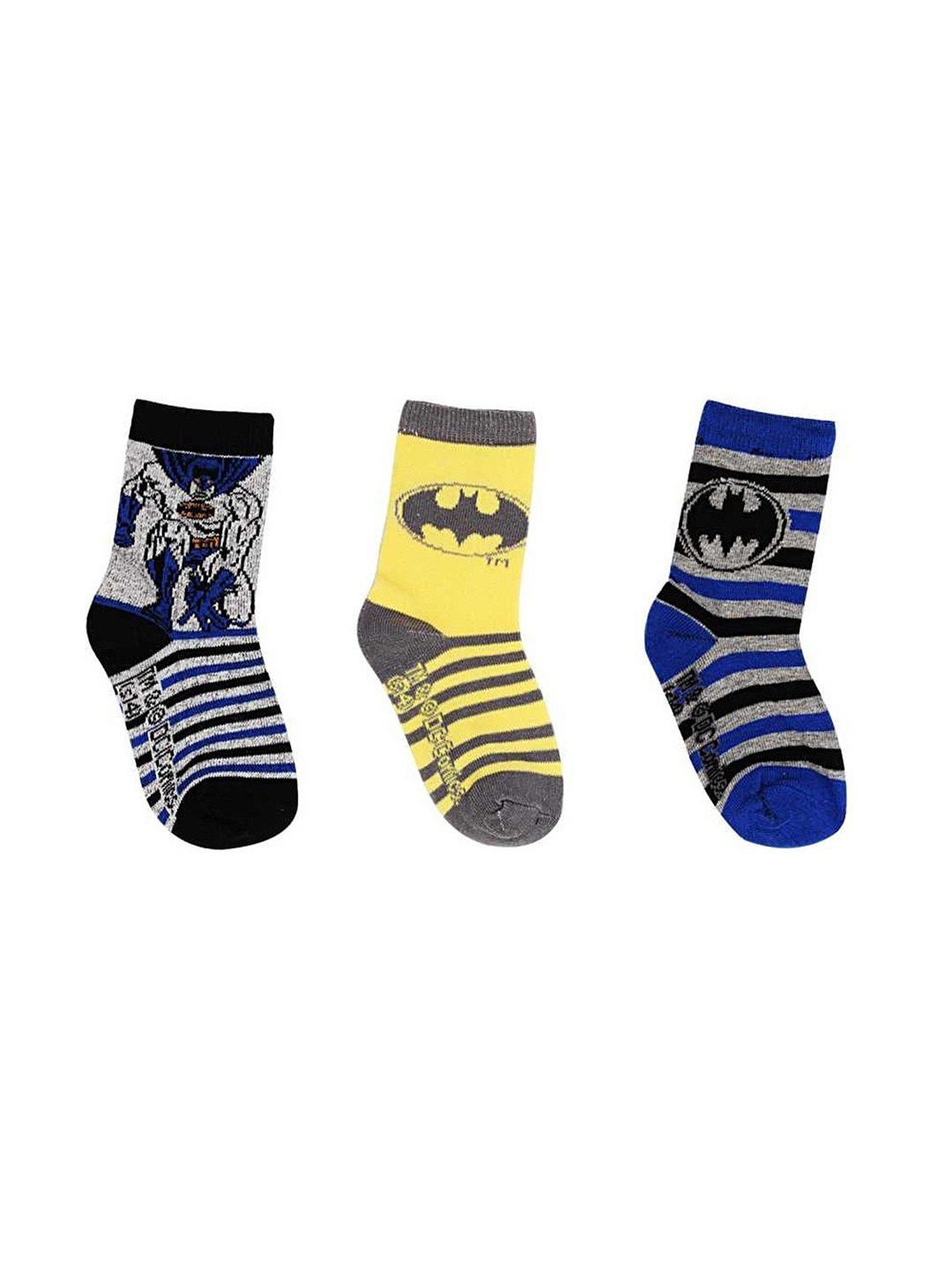 

Disney Boys Pack of 3 Multi Batman Patterned Calf Length Socks