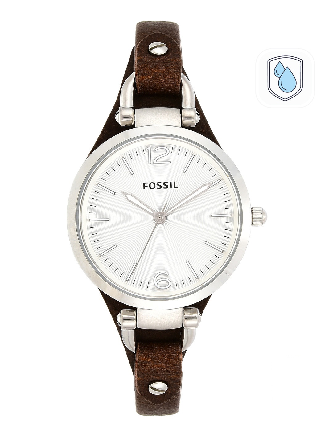 

Fossil Women Silver-Toned Georgia Analogue Watch ES3060
