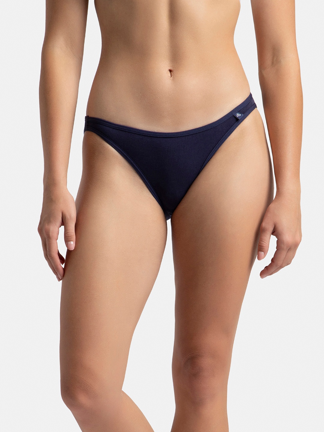 

Jockey Super Combed Cotton StayFresh Low Waist Bikini-SS02, Navy blue