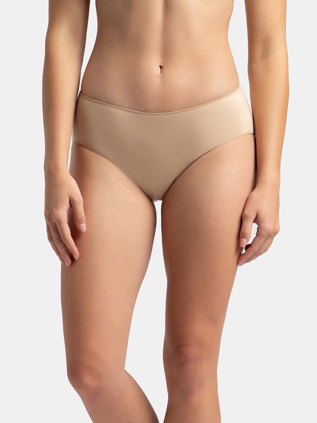 

Jockey High Coverage Micro Modal Stretch Hipstersoft Concealed Waistband-1802, Beige