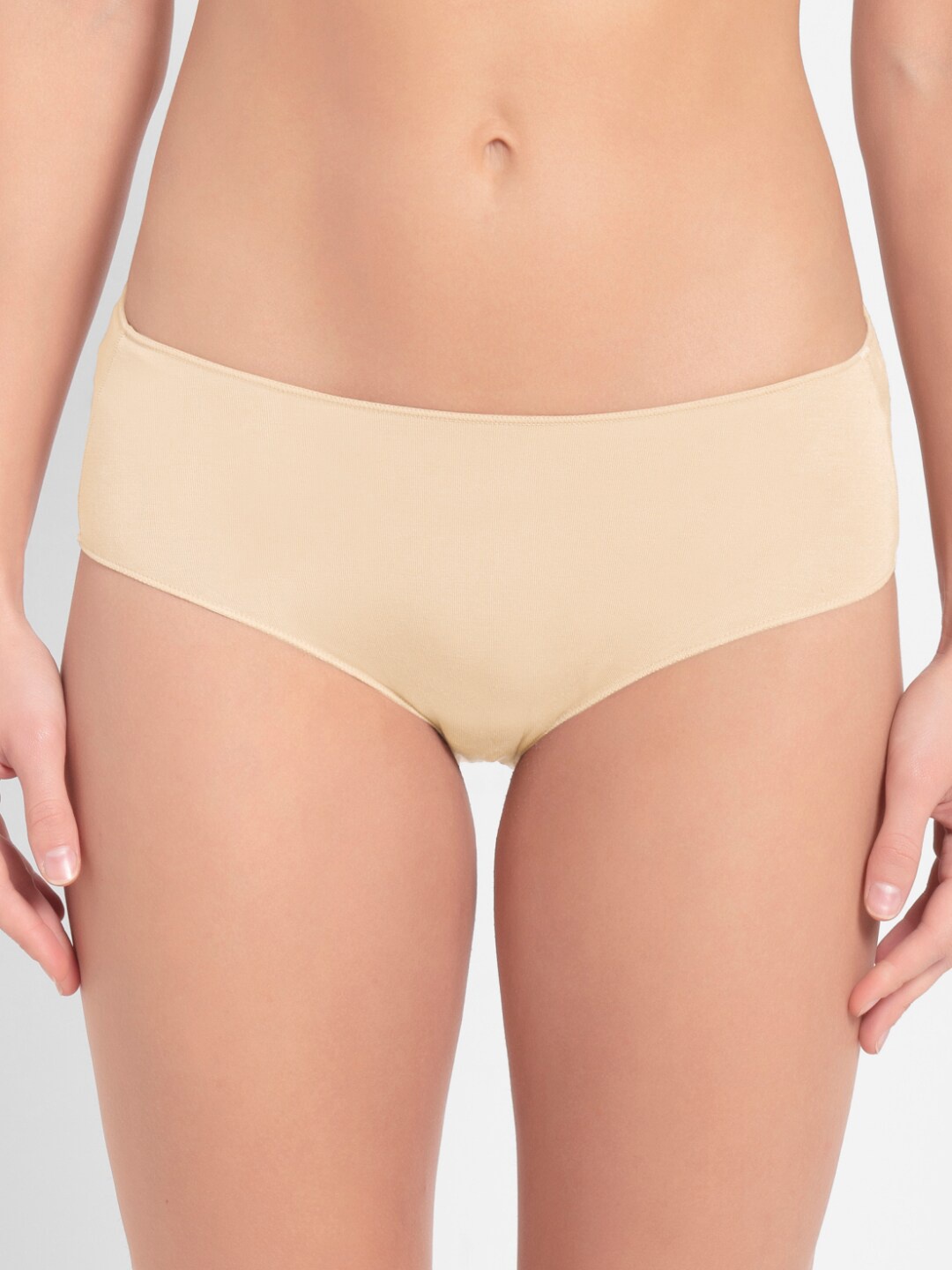 

Jockey High Coverage Micro Modal Stretch Hipstersoft Concealed Waistband-1802, Beige