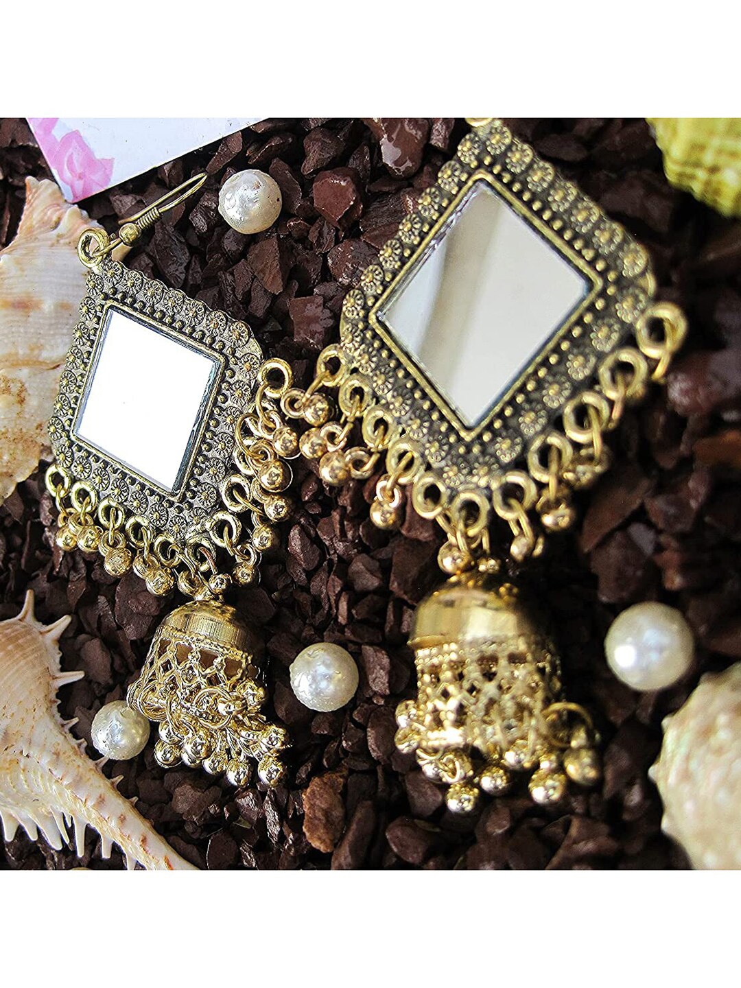 

Vembley Silver-Toned Classic Jhumkas Earrings