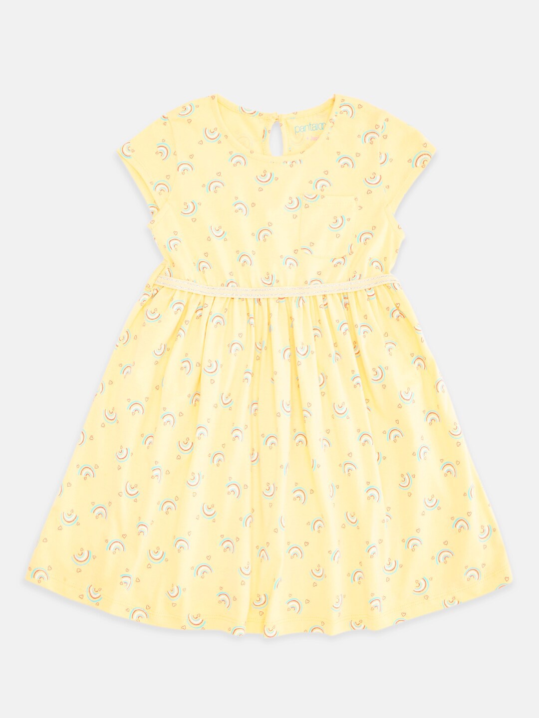 

Pantaloons Junior Yellow Cotton Dress