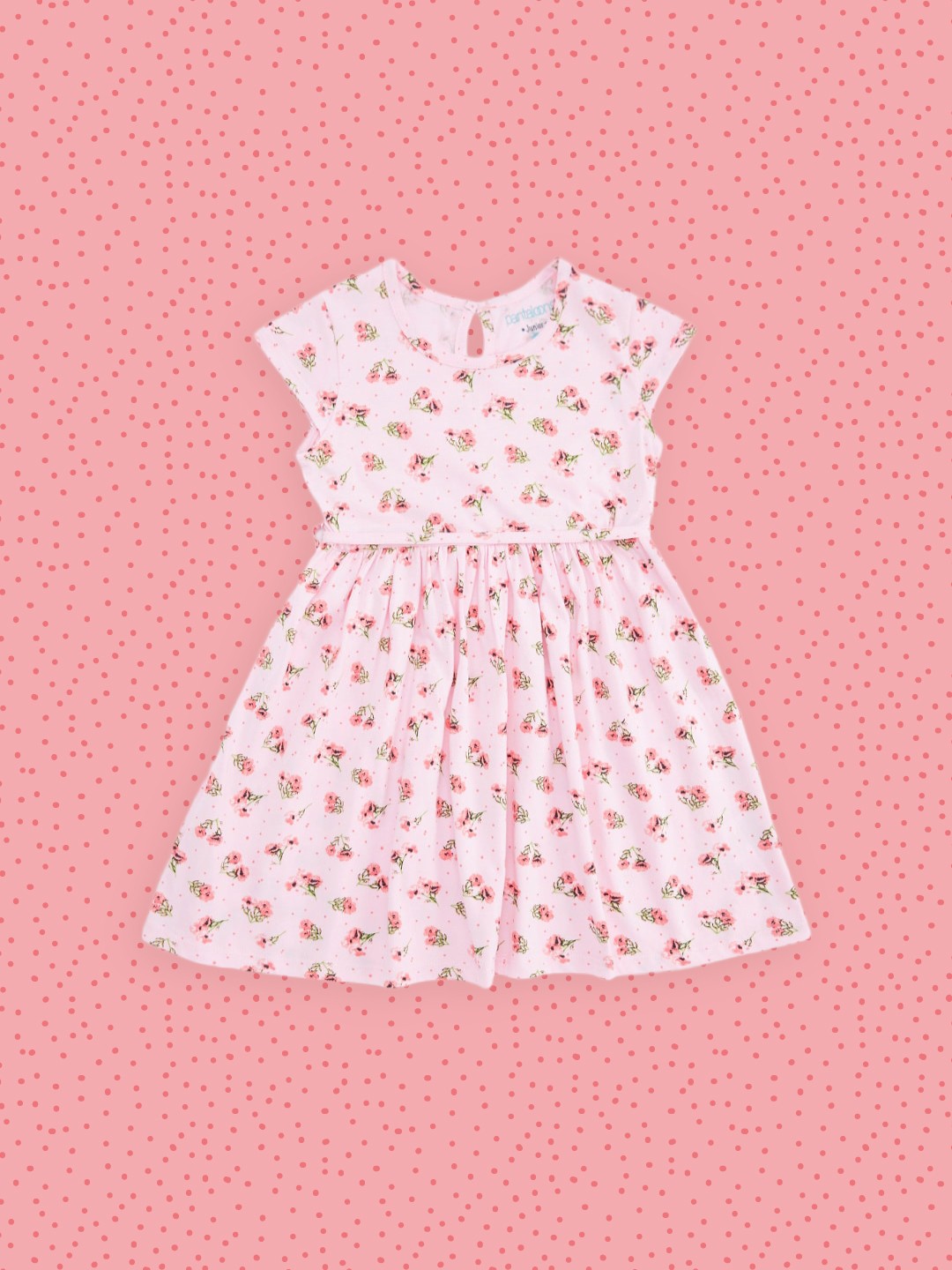 

Pantaloons Junior Pink Floral Pure Cotton Dress