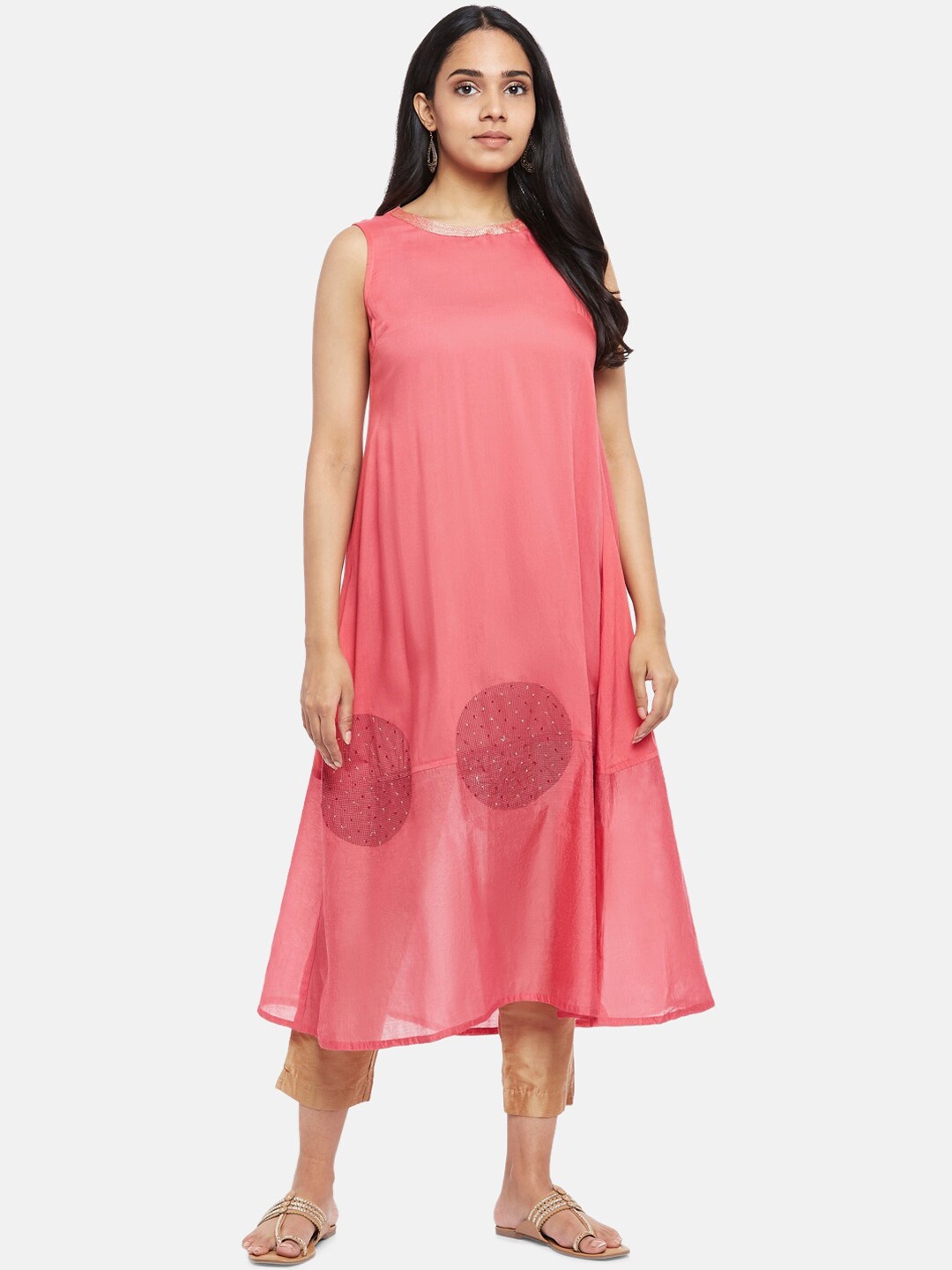 

RANGMANCH BY PANTALOONS Woman Pink Kurta