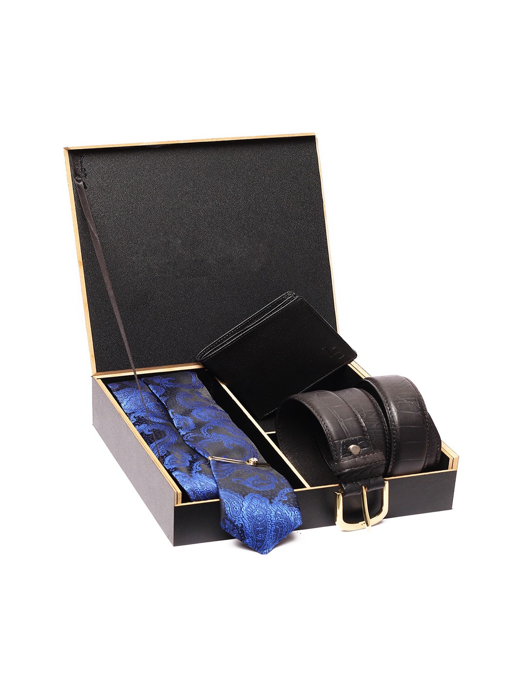 

LOUIS STITCH Men Accessory Gift Set- 4 Pieces, Black