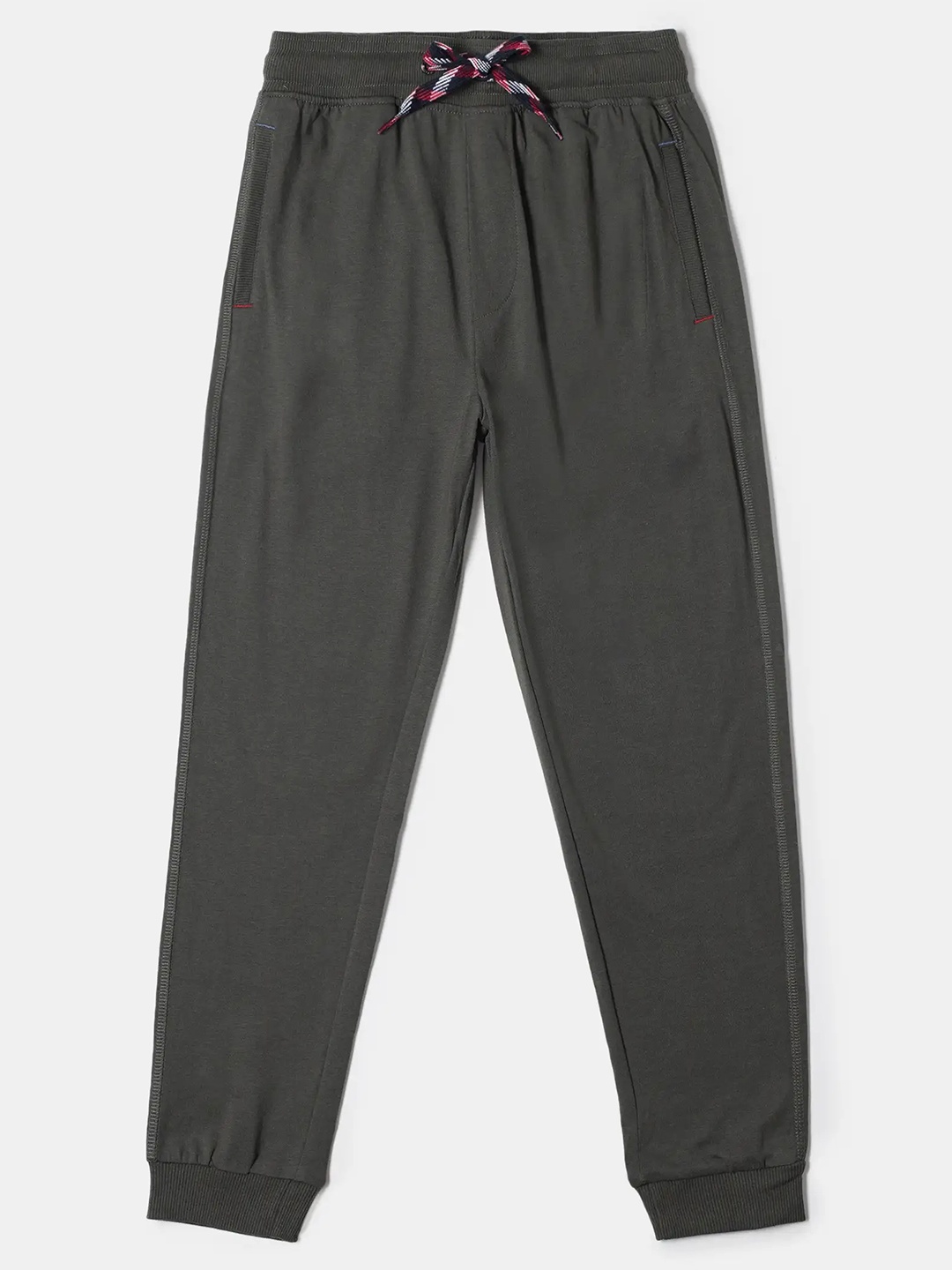

Jockey Boy Cotton Joggers with Drawstrings And Convenient side pockets-UB20, Olive