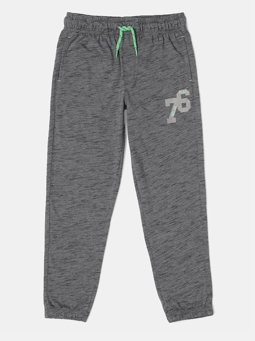 

Jockey Boys Super Combed Cotton Graphic Printed Joggers, Grey