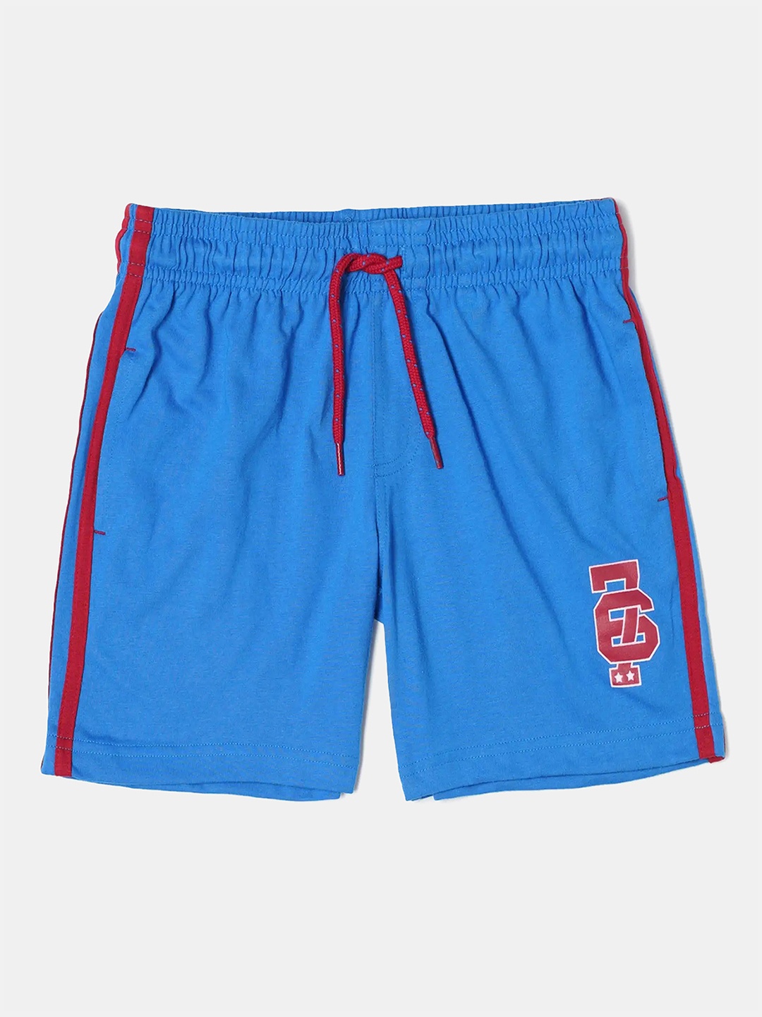 

Jockey Boys Super Combed Cotton Rich Graphic Printed Shorts- AB11, Blue