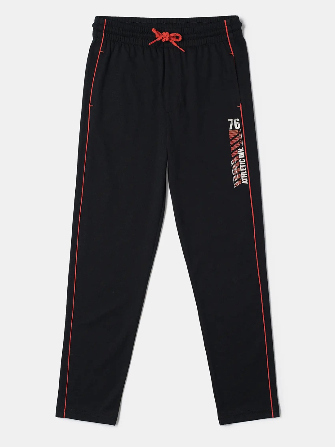 

Jockey Boys Super Combed Cotton Printed Trackpants-AB13, Black