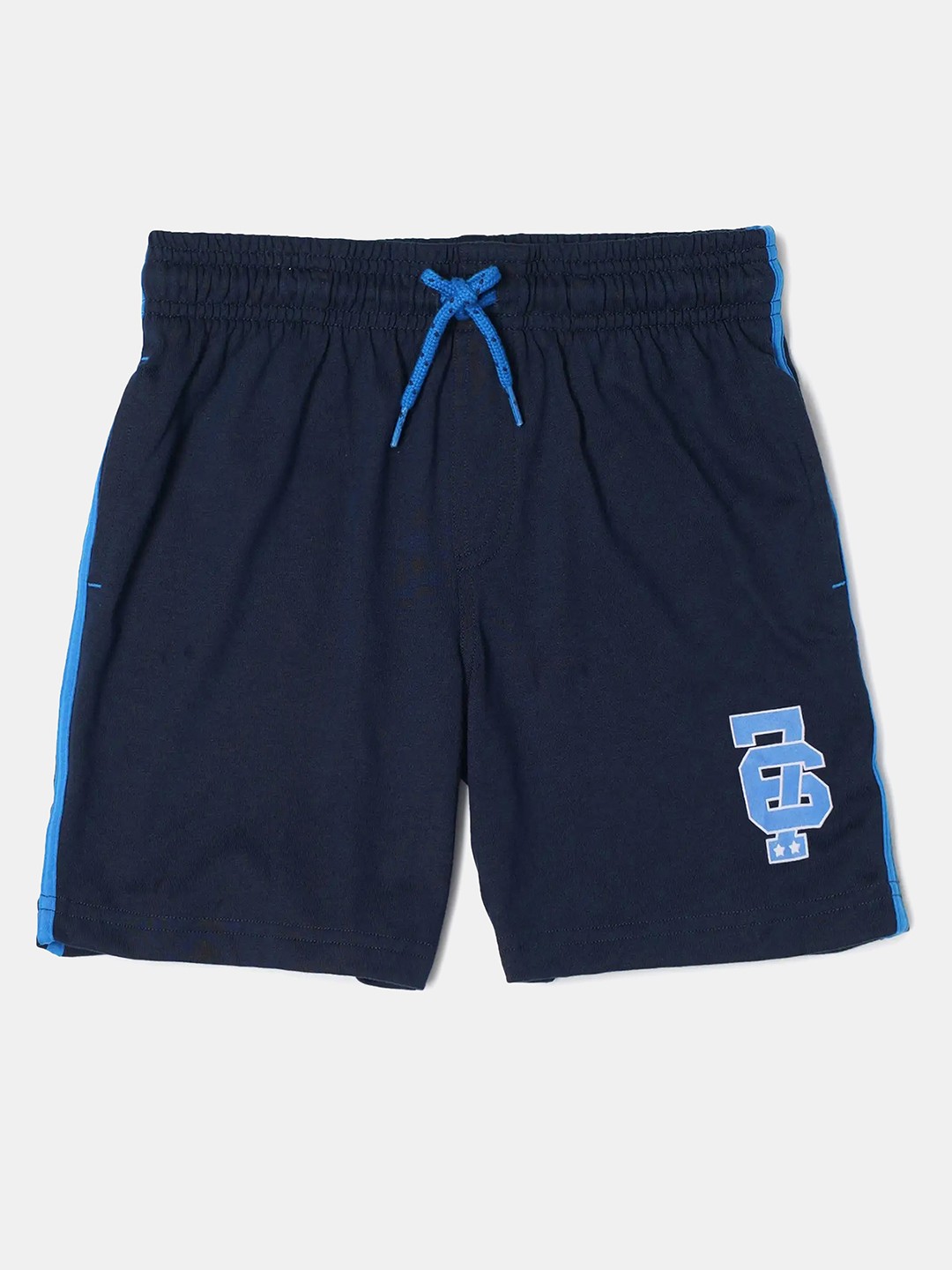 

Jockey Boys Super Combed Cotton Printed Shorts with Convenient Side Pockets-AB11, Navy blue