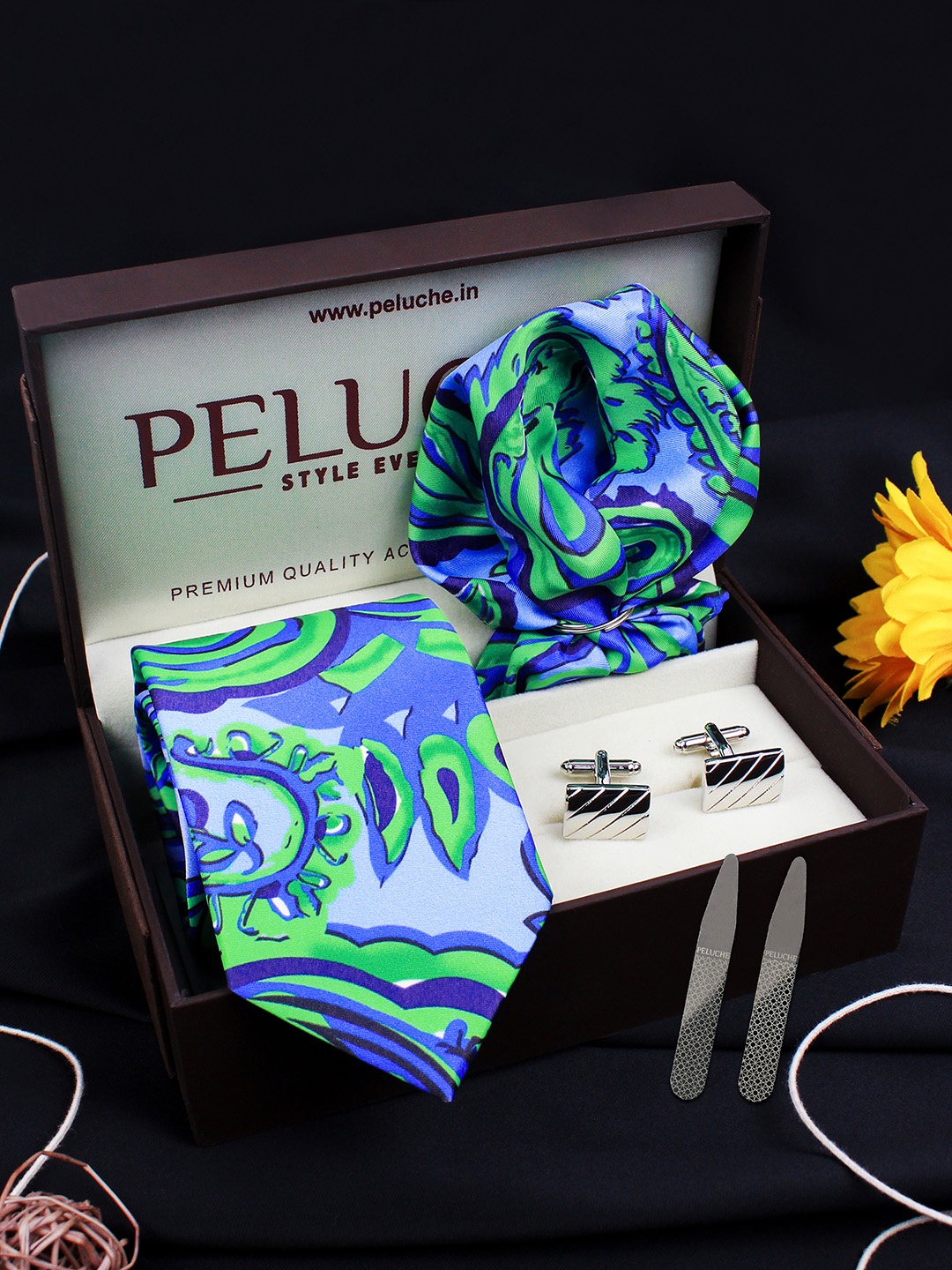 

PELUCHE Unisex Blue & Green Accessory Gift Set