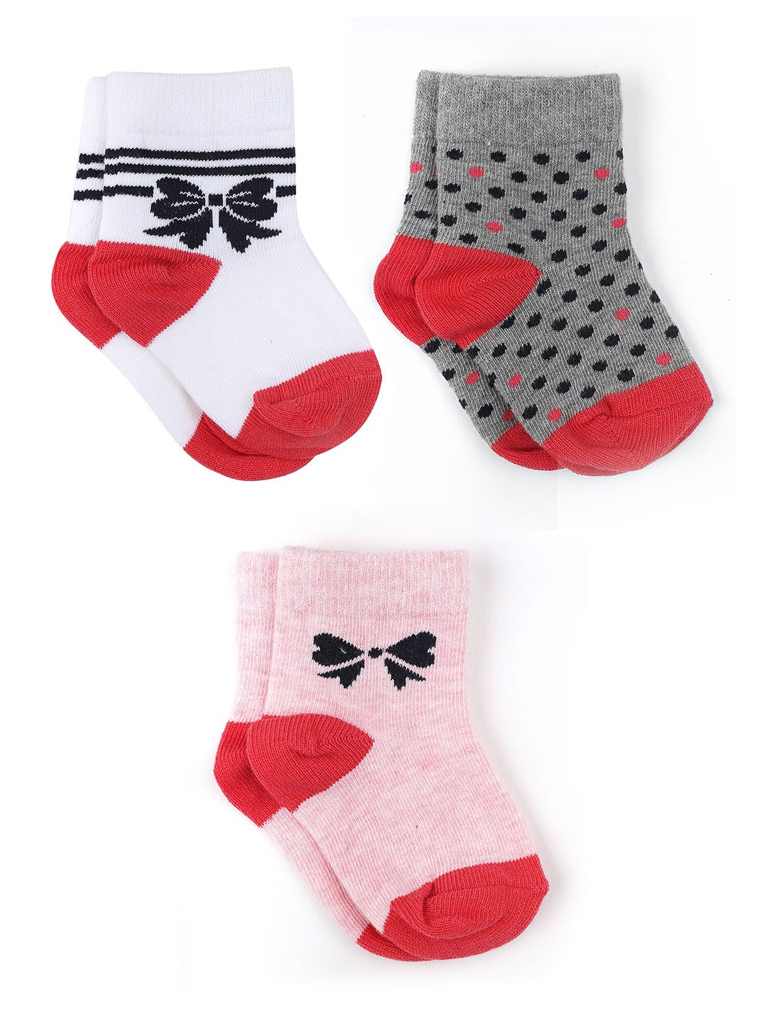 

Bodycare Girls Pack Of 3 Anti-Bacterial Socks, Red