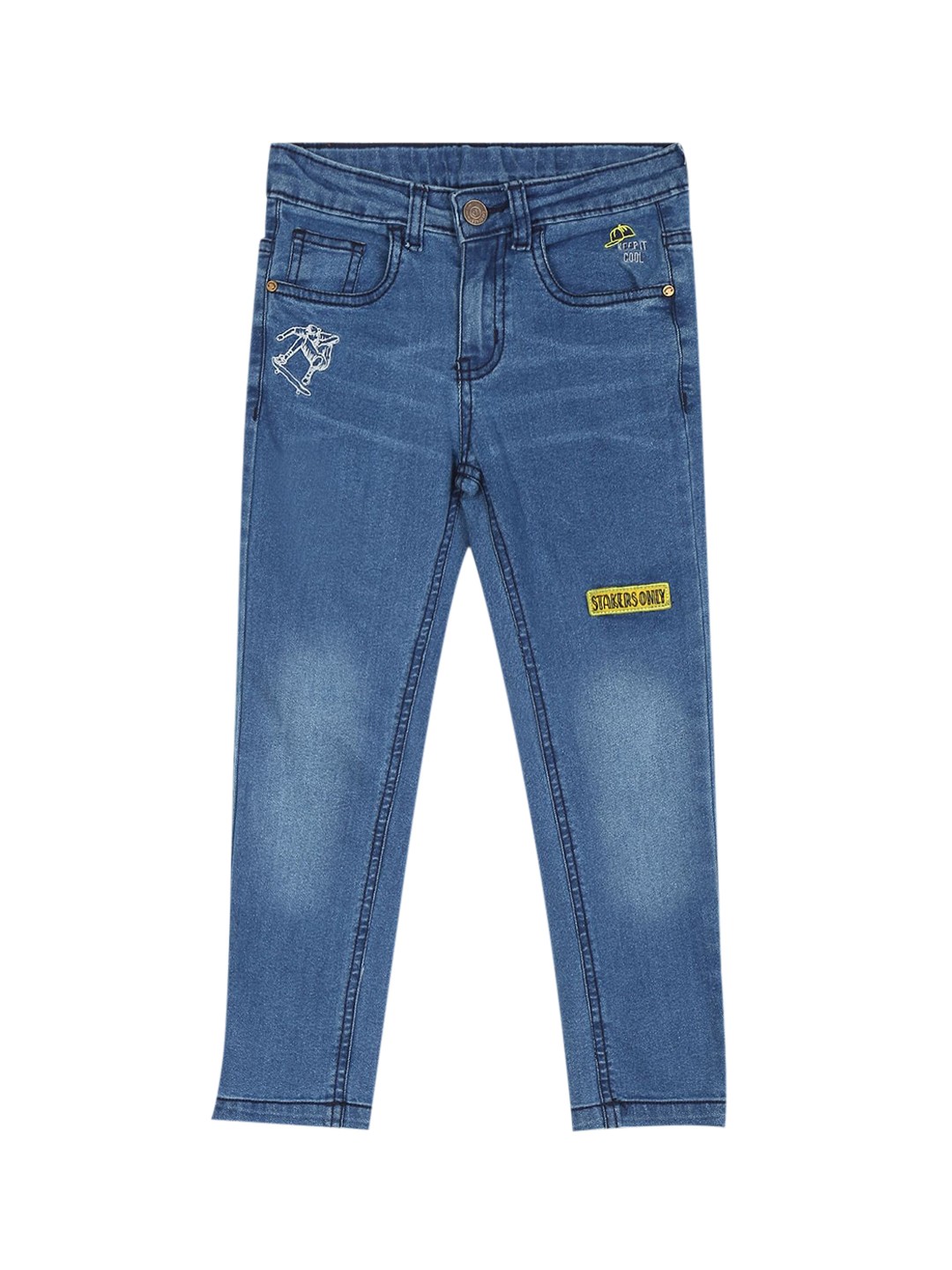 

Cherokee Boys Blue Heavy Fade Jeans