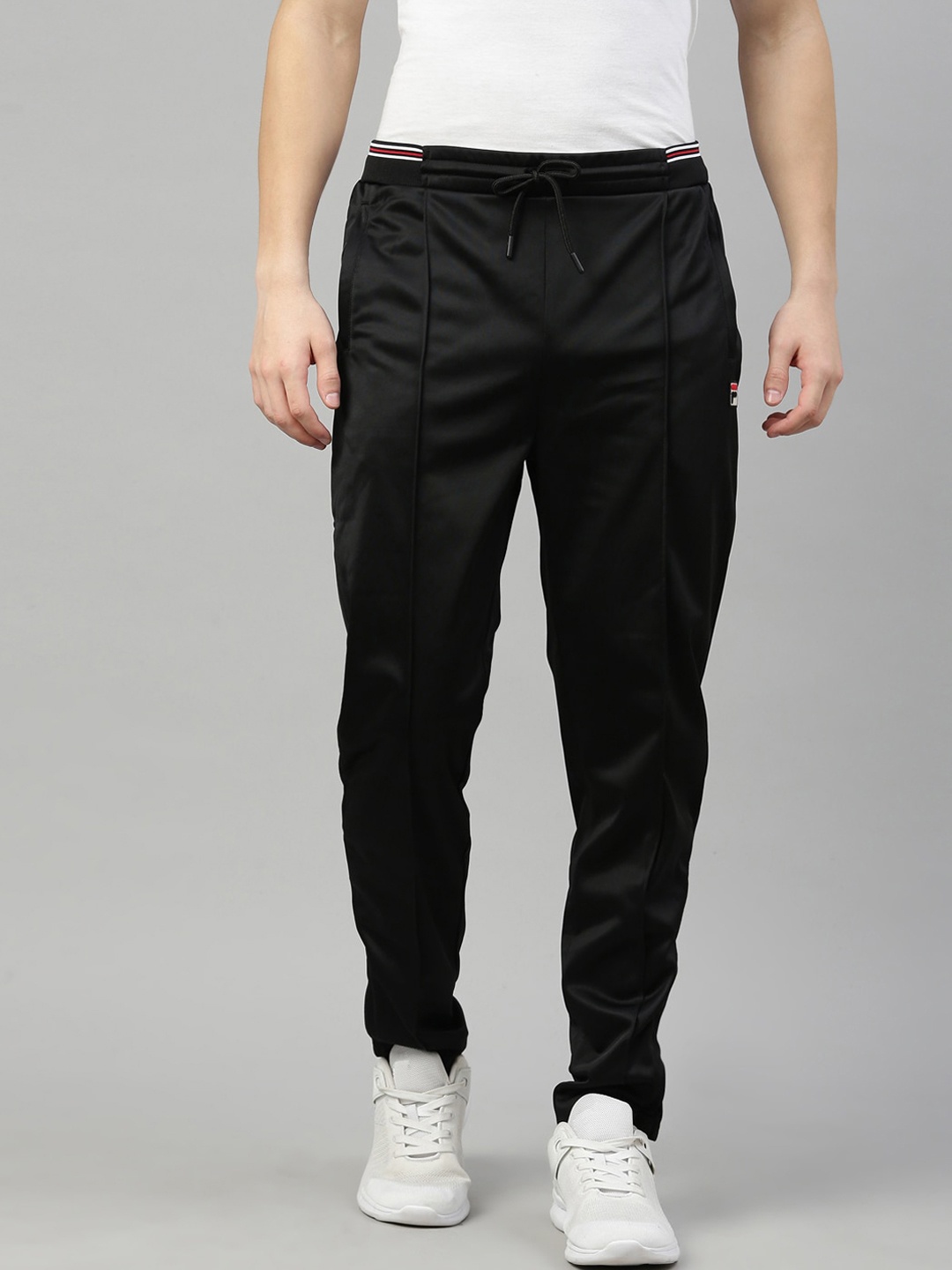 

FILA Men Black Solid Training or Gym Track Pants