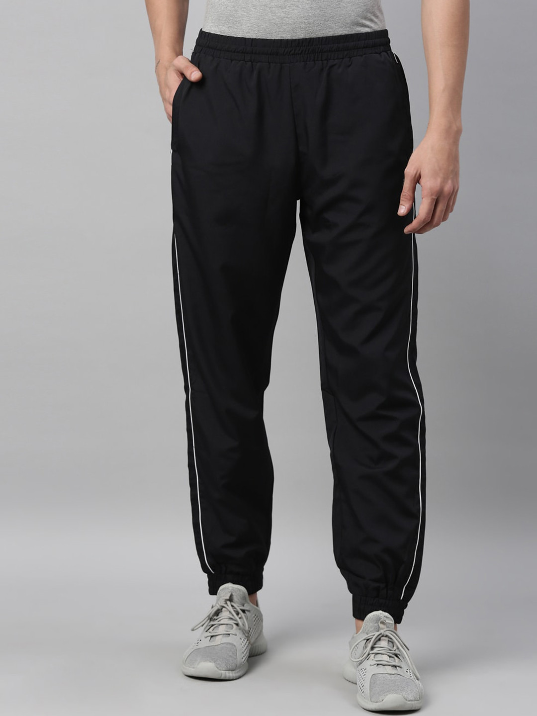 

FILA Men Black Solid Regular Fit Joggers