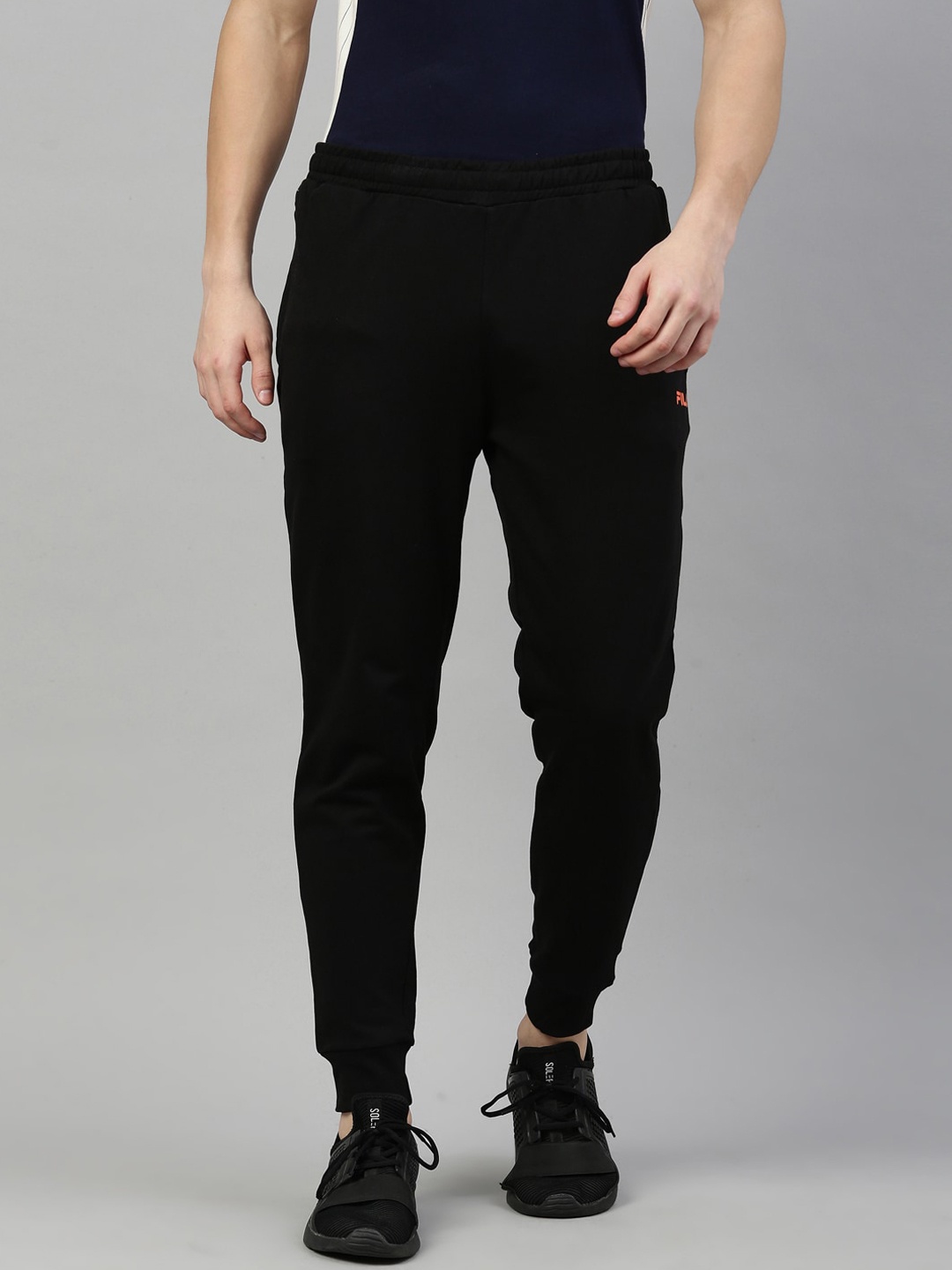 

FILA Men Black Solid Joggers