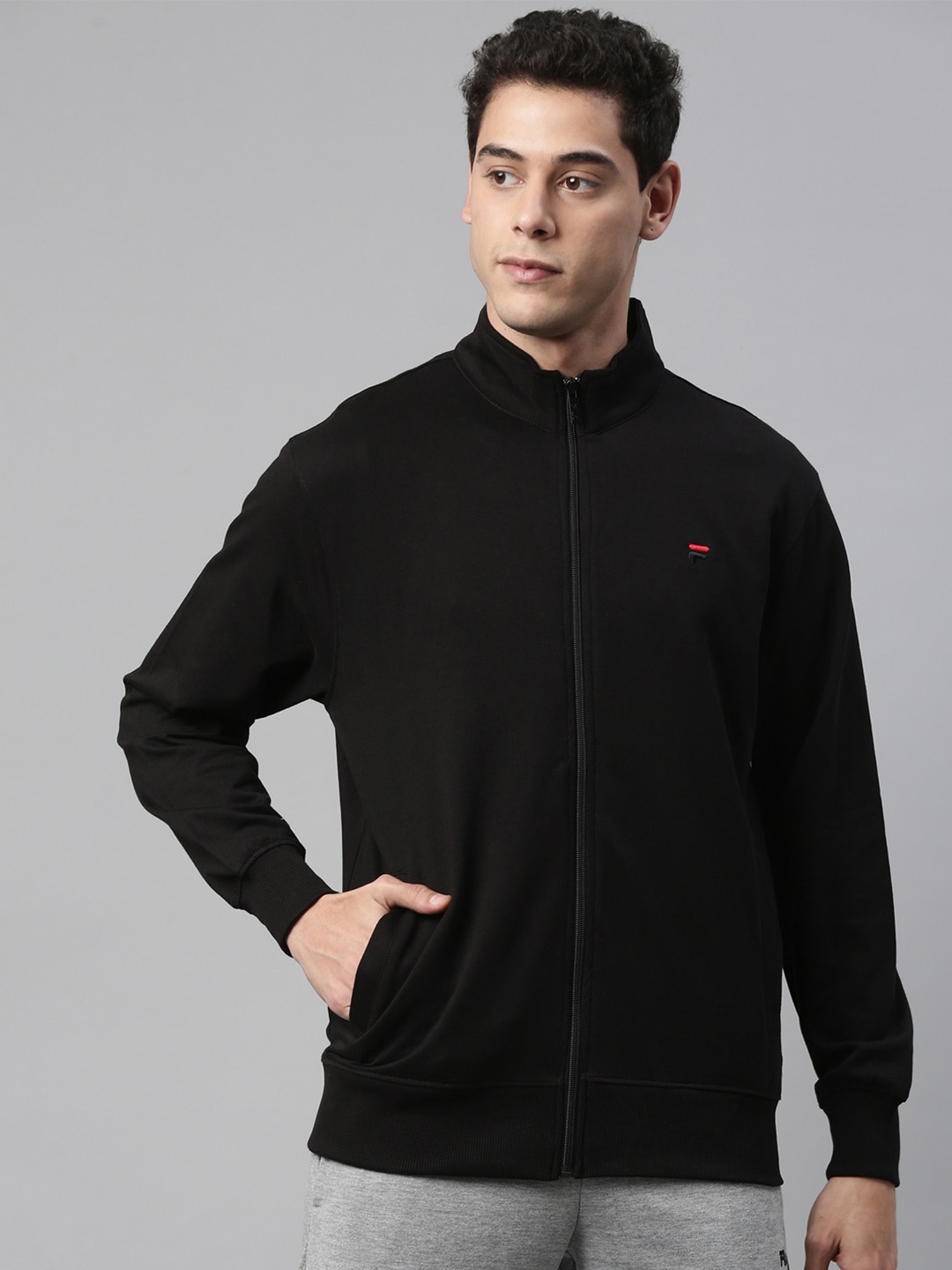 

FILA Men Black Sweatshirt