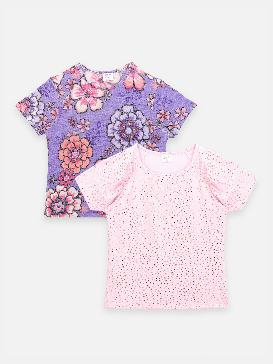 

LilPicks Girls Pack of 2 Tops, Purple