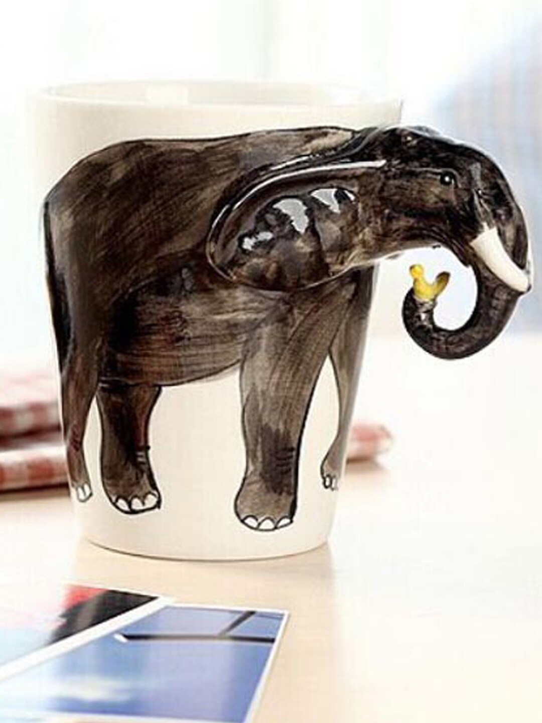 

BonZeaL Brown & Cream-Coloured Hand Painted Solid Ceramic Matte Set of Cups and Mugs