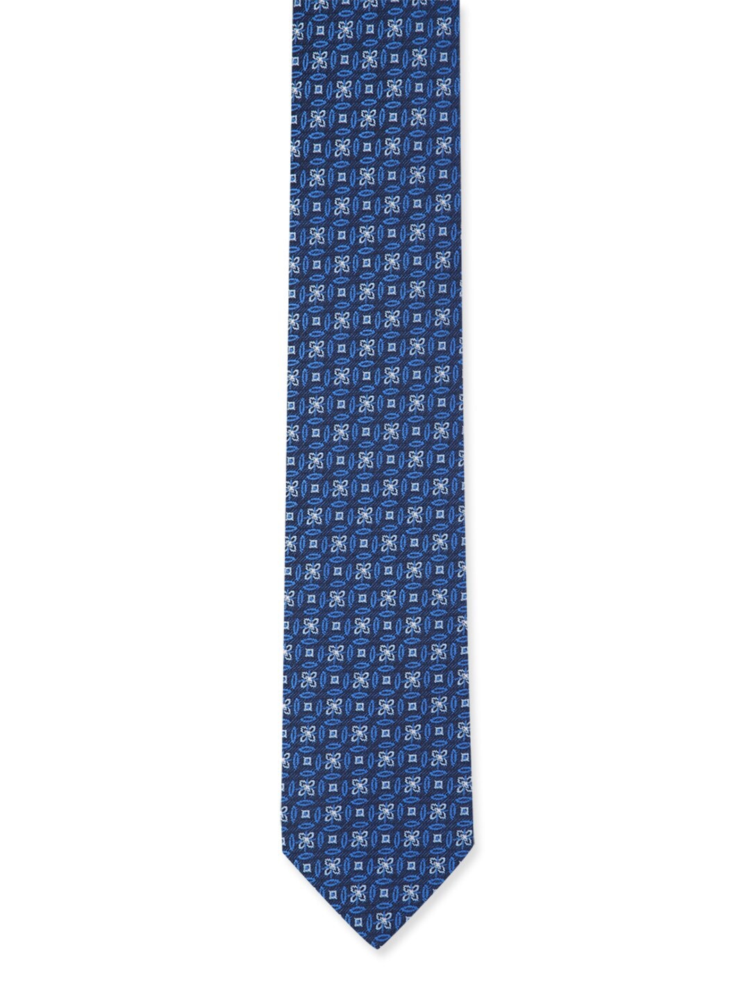 

Van Heusen Men Navy Blue Printed Skinny Tie