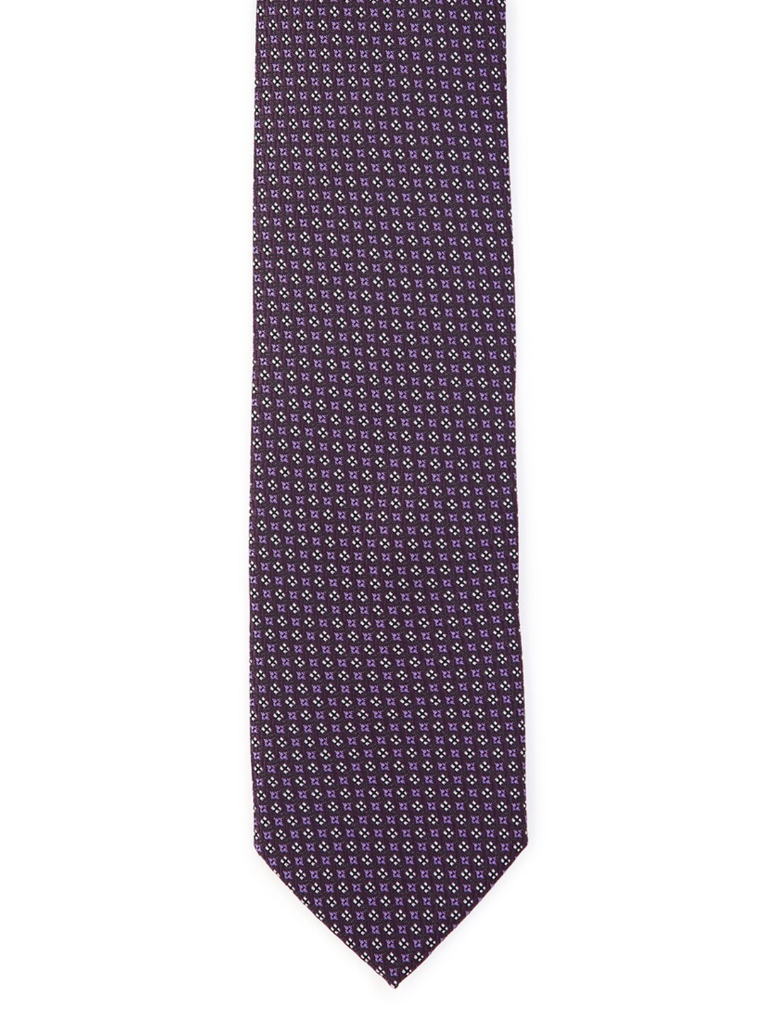 

Van Heusen Men Purple Printed Broad Tie