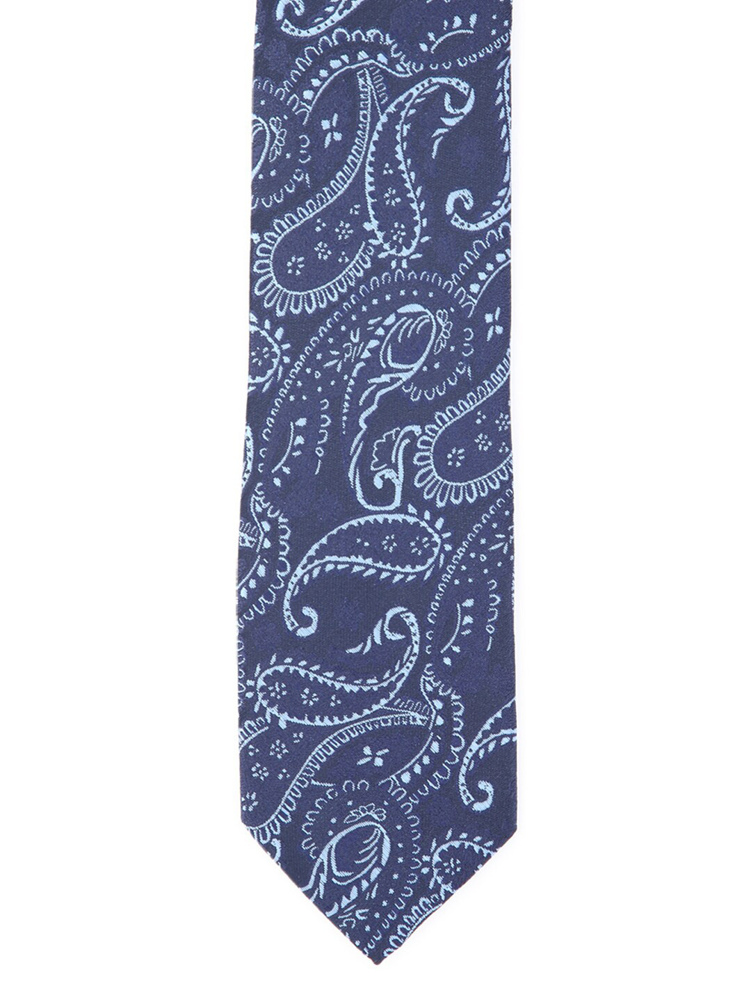 

Van Heusen Men Navy Blue Printed Skinny Tie
