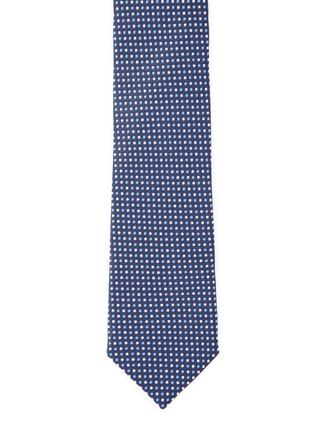 

Van Heusen Men Navy Blue & White Printed Skinny Tie