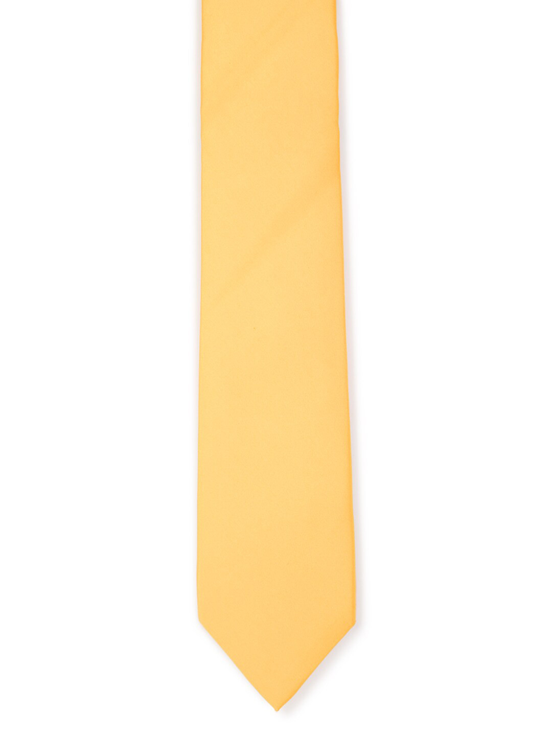 

Van Heusen Men Yellow Solid Skinny Tie