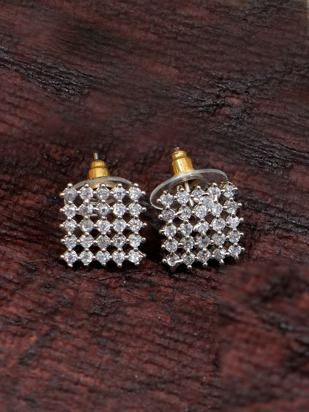 

Crunchy Fashion Gold-Toned Contemporary Studs Earrings