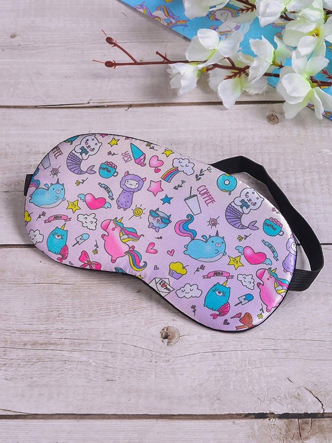 

POPLINS Kids Pink & Blue Printed Pure Cotton Eye Mask