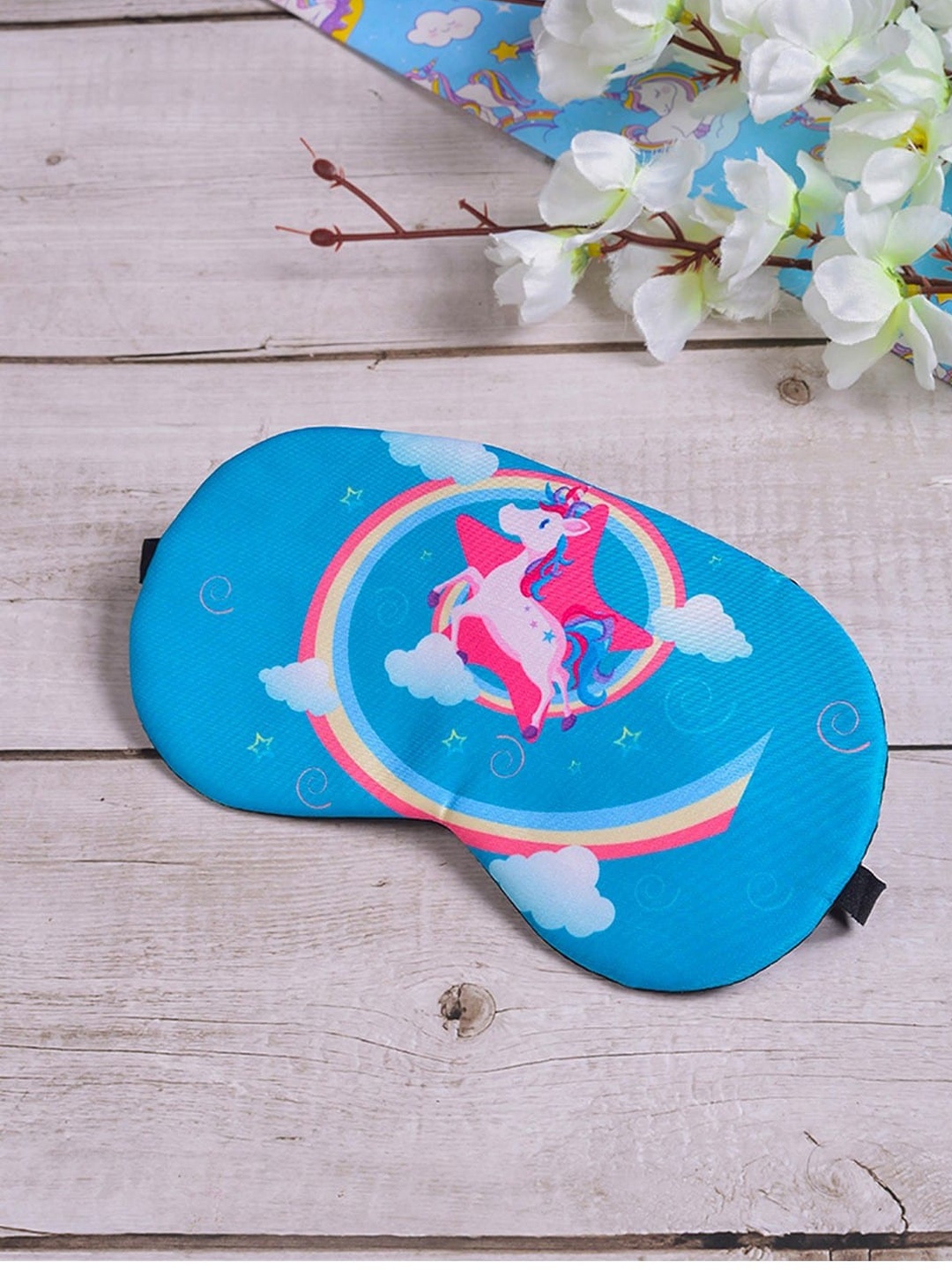 

POPLINS Kids Blue & Pink Printed Pure Cotton Eye Mask