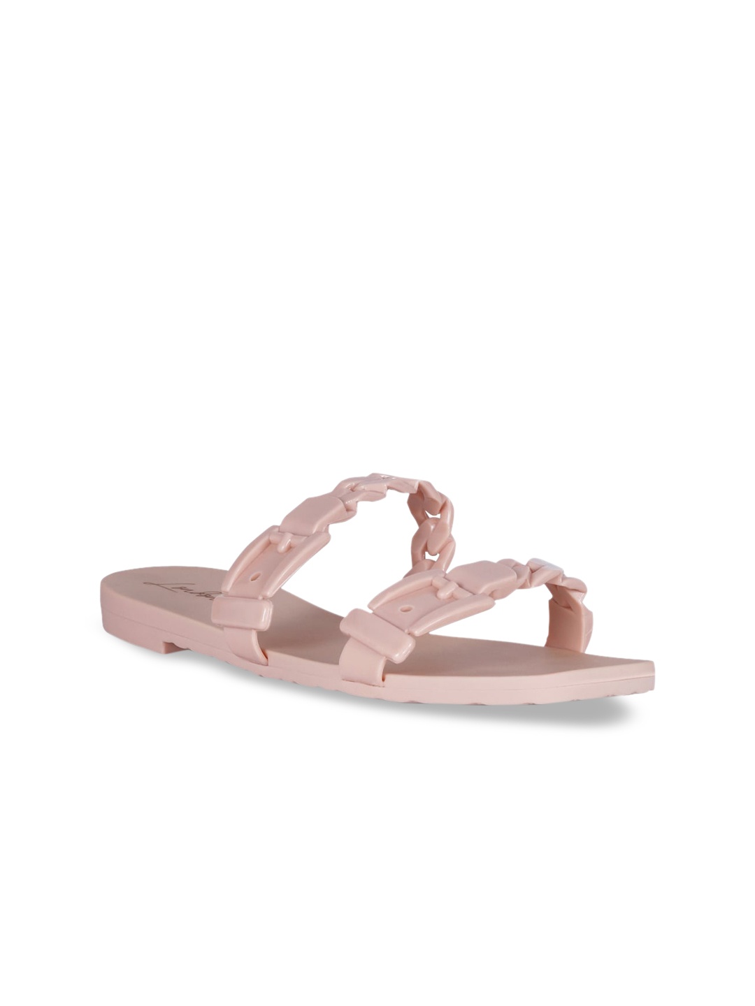 

London Rag Women Nude-Coloured Open Toe Flats