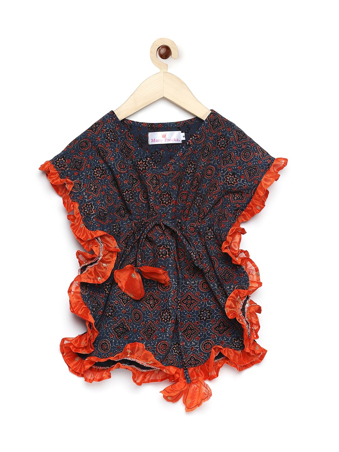 

MANY FROCKS & Blue Ethnic Motifs Kaftan Dress