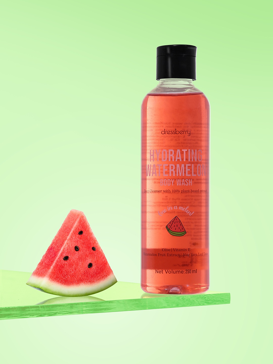 

DressBerry Hydrating Watermelon One In A Melon Body Wash with Olive & Aloevera 250 ml, Red